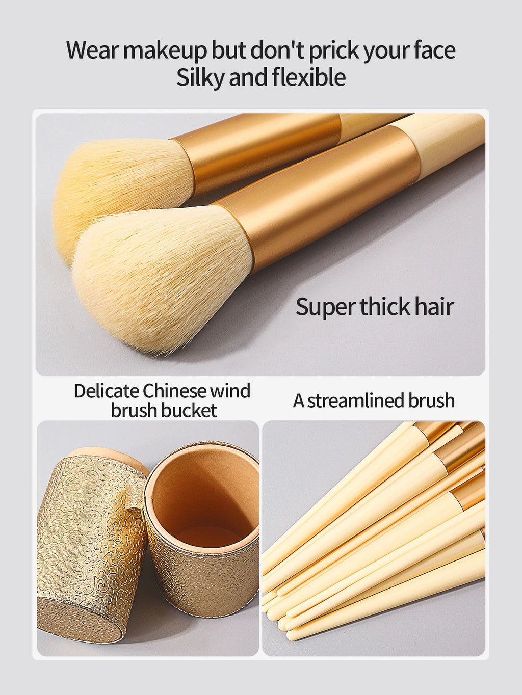 20-Piece Professional Makeup Brush Set with Storage Bucket