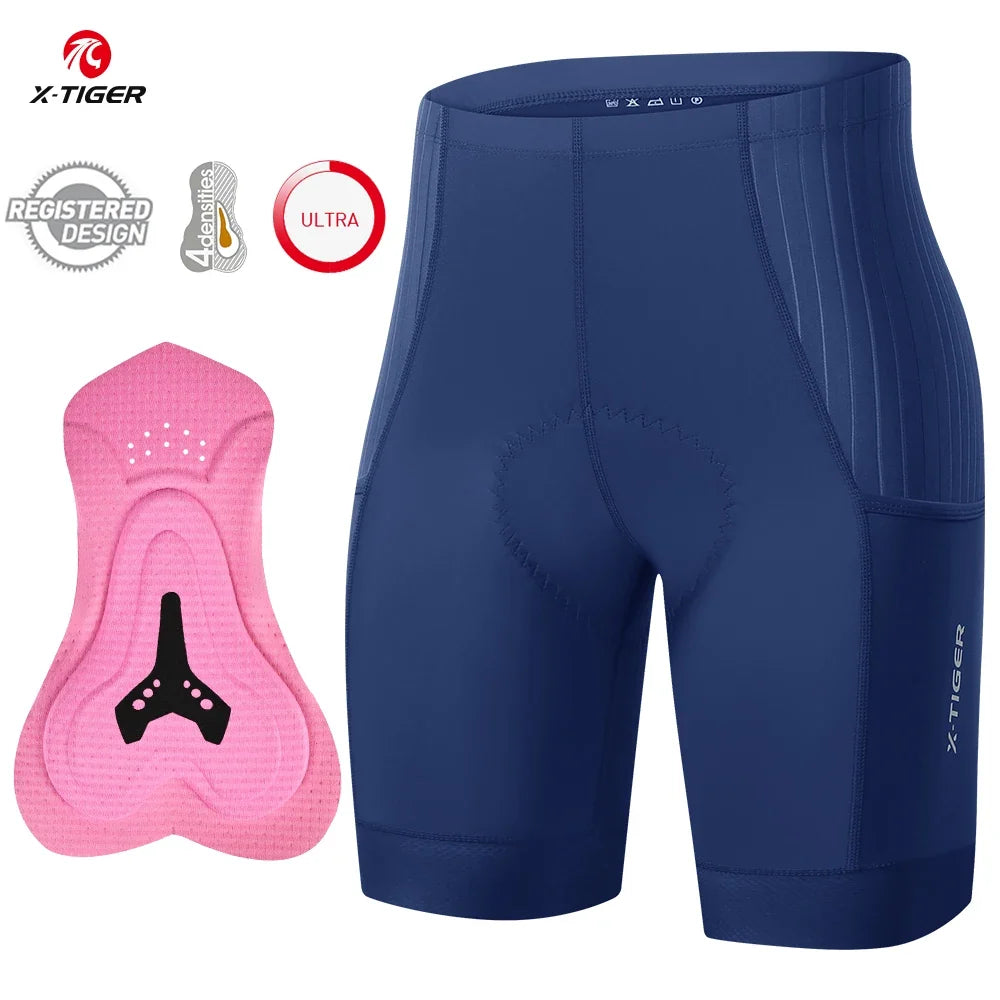X-Tiger Women's MTB Cycling Shorts – 8Hr Padded Quick Dry