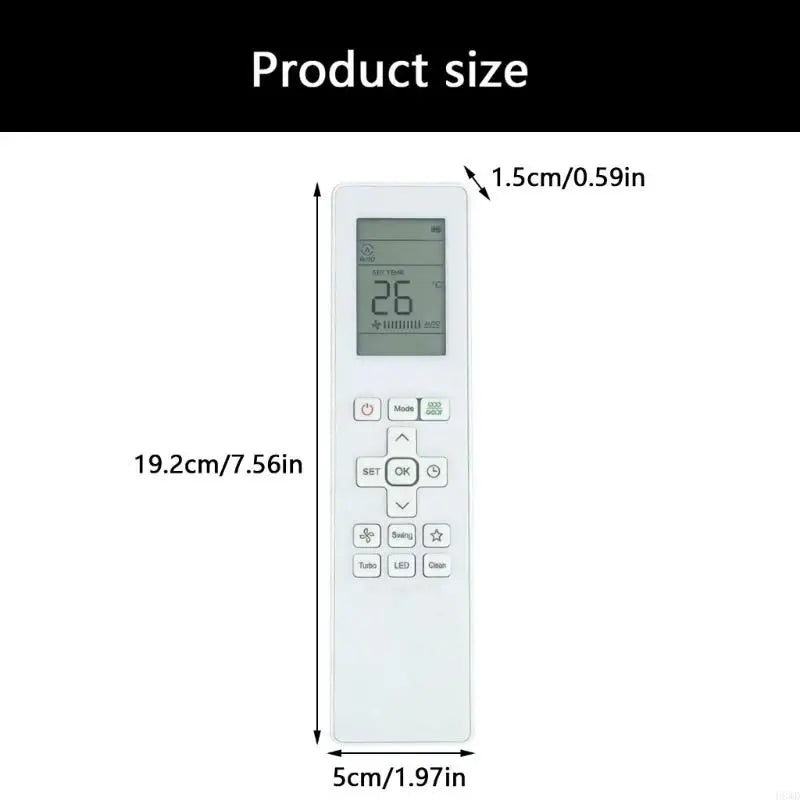 RG15B Replacement AC Remote – LCD Display & English Controls