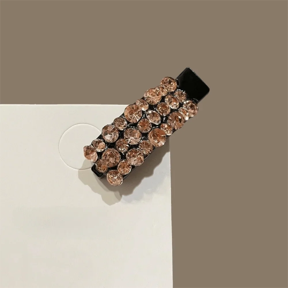 Rhinestone Crystal Duckbill Hair Clip – Sparkling Acetate Hairpin