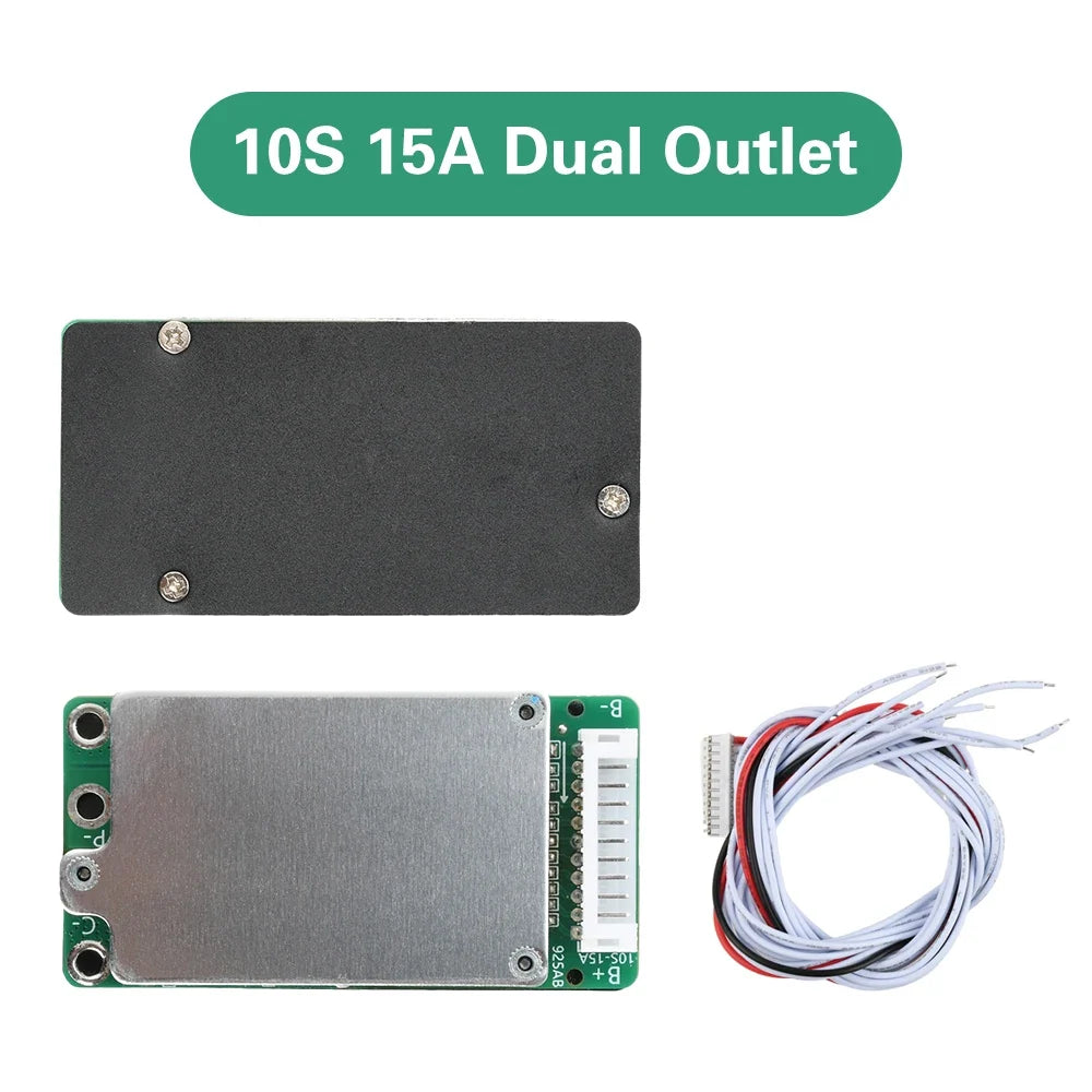 10S 36V 15A 18650 Lithium BMS Battery Protection Board