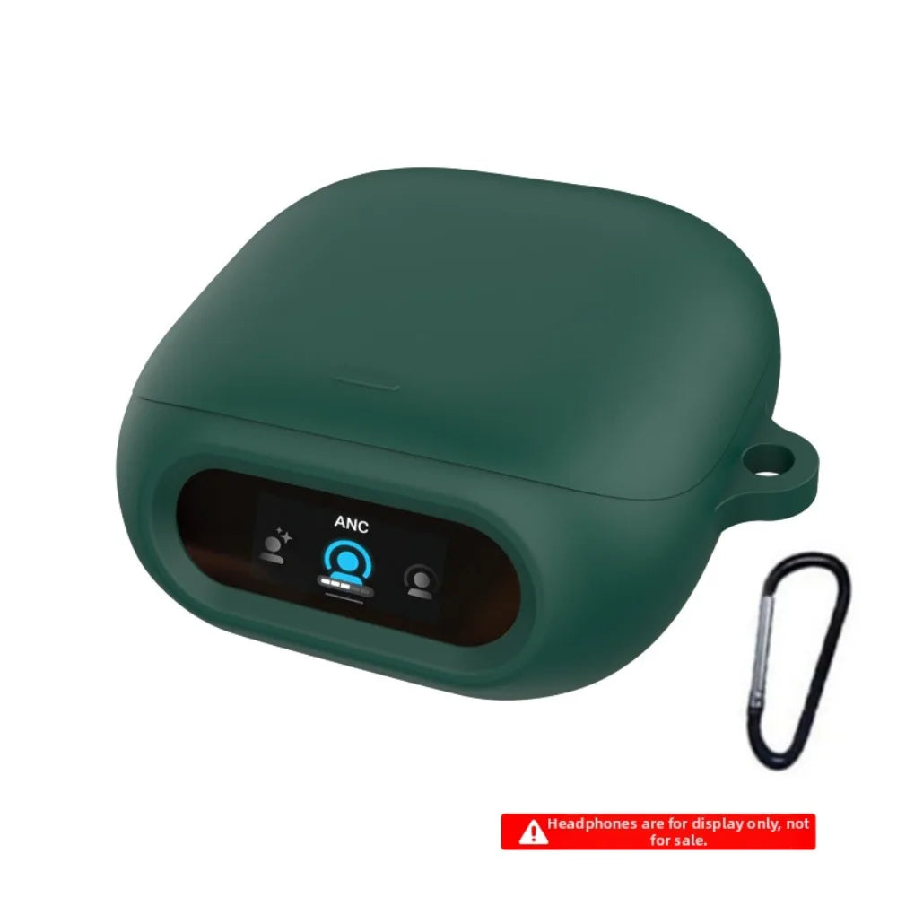 Silicone Case + Carabiner for Anker Soundcore Liberty 5 Pro