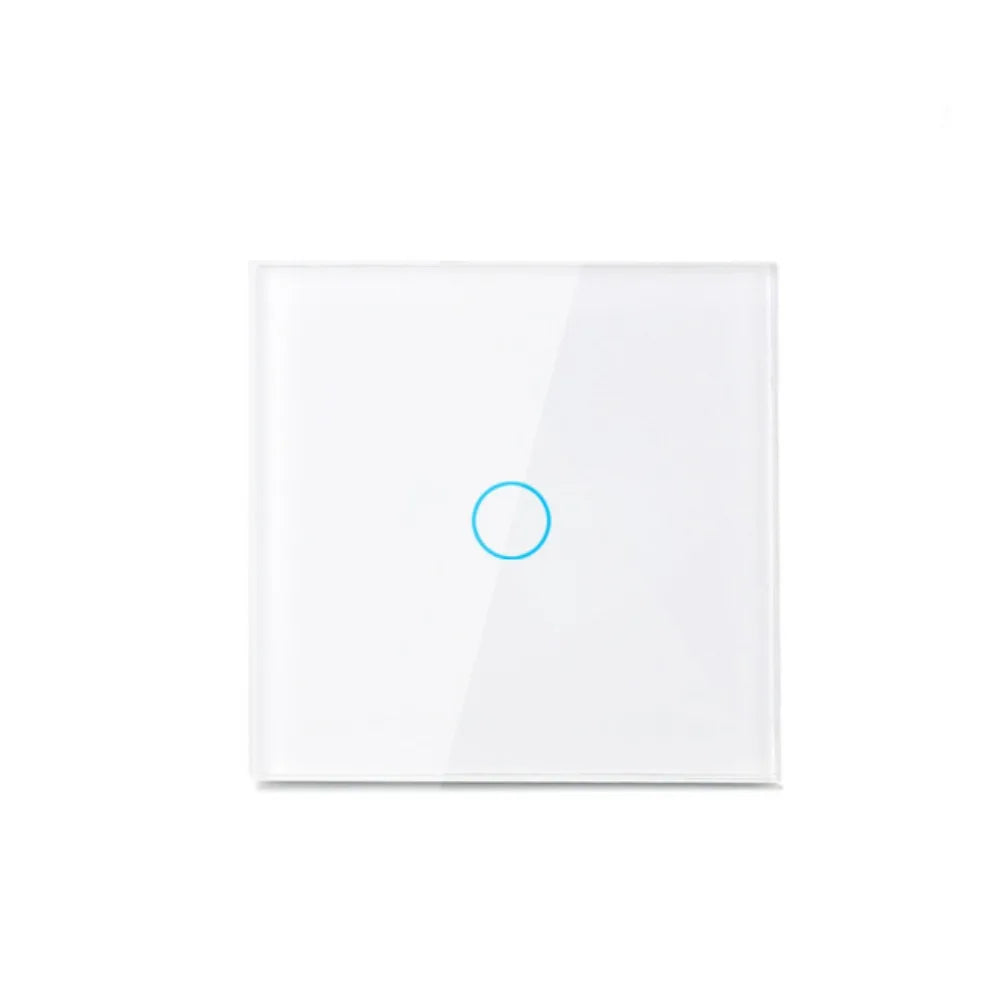 Crystal Glass LED Touch Wall Switch 1/2/3 Gang EU 100-240V
