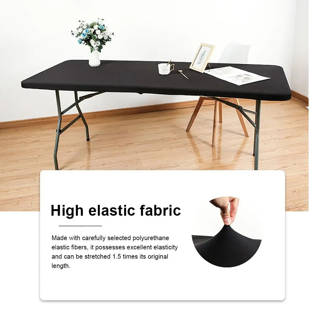 Spandex Stretch Fitted Tablecloth – 6FT Rectangular Cover