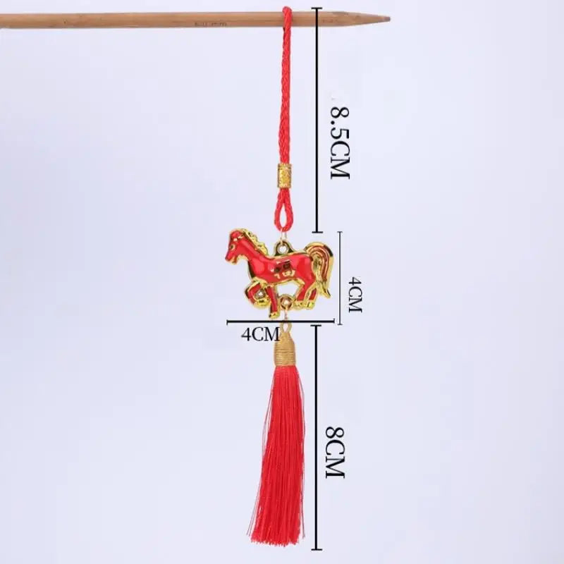 2026 Year of the Horse Wind Chime Pendant Lucky Zodiac Ornament