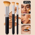 Nixie 3-Piece Foundation Concealer & Contour Makeup Brush Set