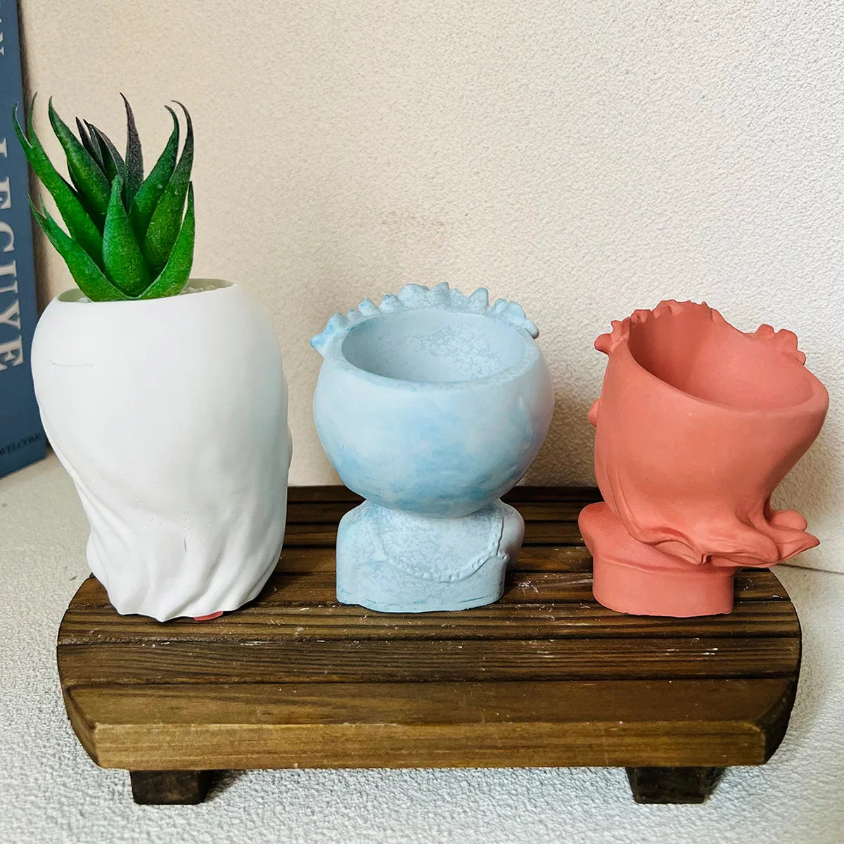 Sleeping Girl Silicone Mold – DIY Resin Concrete Vase Planter