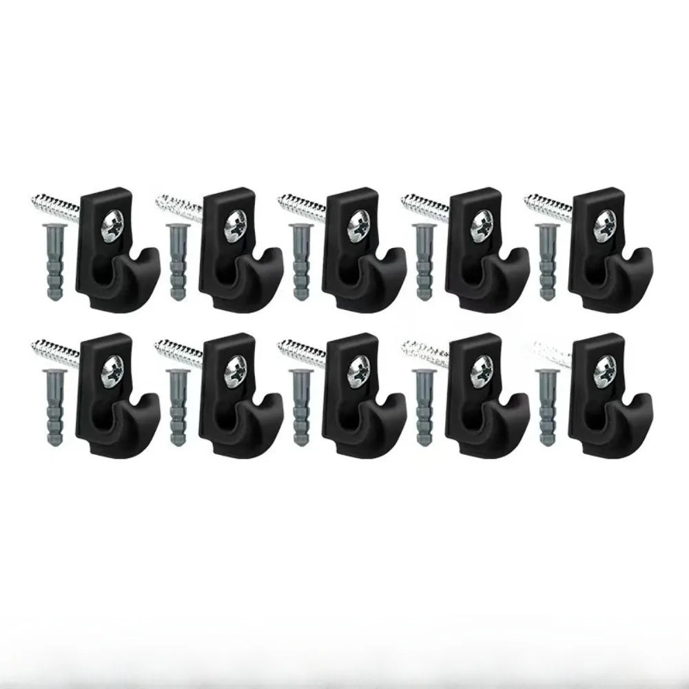 10-Pack Weatherproof Plastic String Light Hooks & Patio Clips