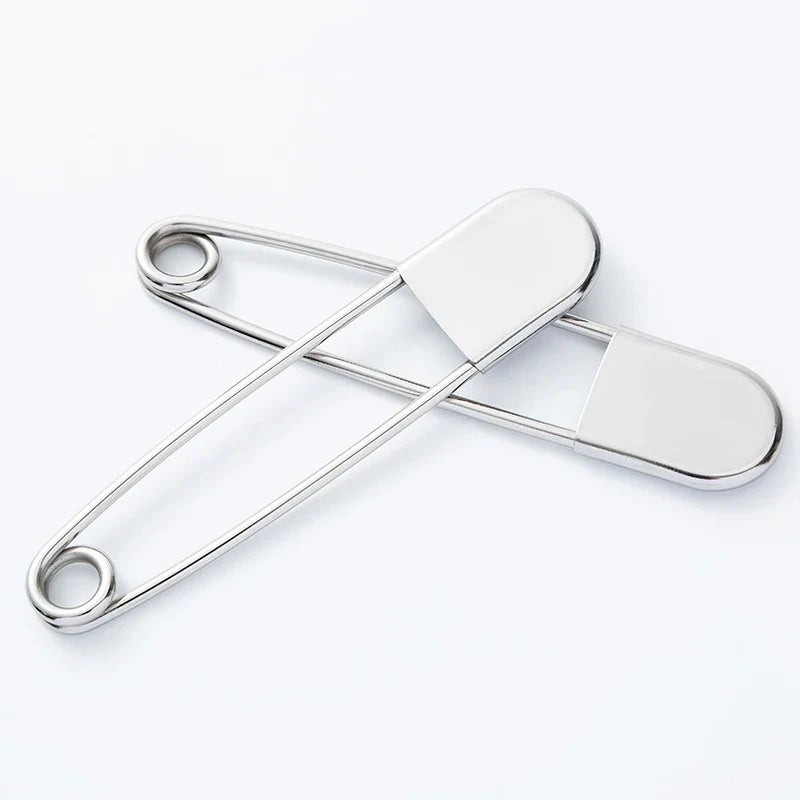 Large Stainless Steel Safety Pin 12.8cm – DIY Sewing Tool