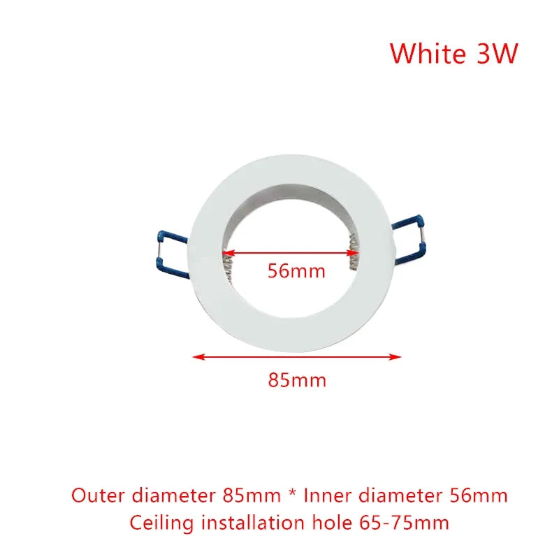 White LED Downlight Adapter Rings – Hole Enlarger & Spotlight Frames