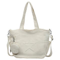 Korean Minimalist Canvas Tote Bag – Shoulder & Crossbody Handbag