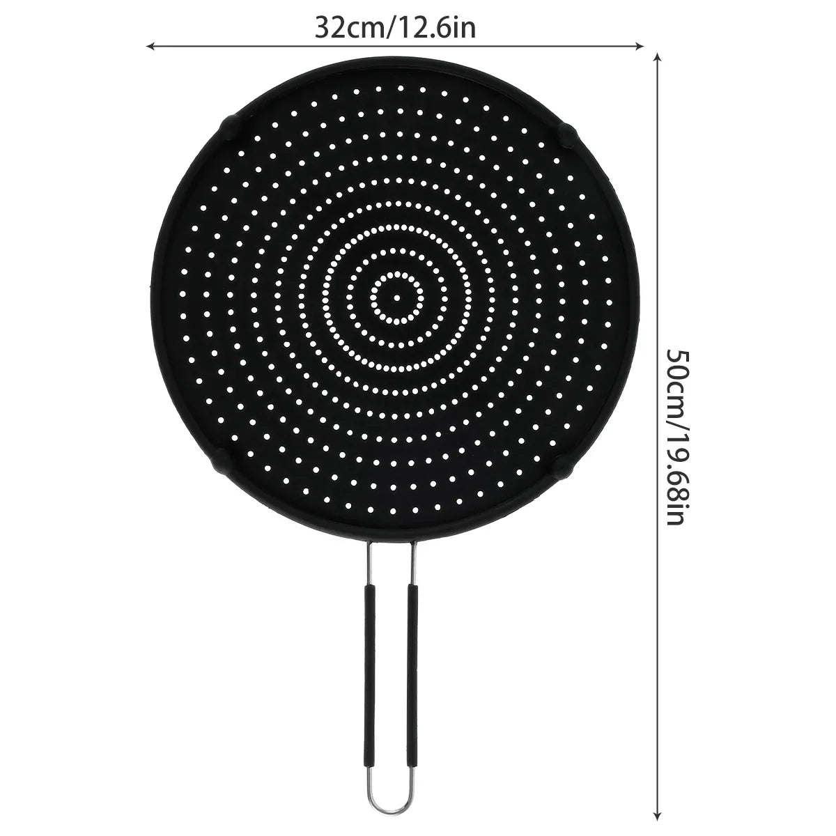 Silicone Splatter Screen Foldable Handle – Oil Splash Guard