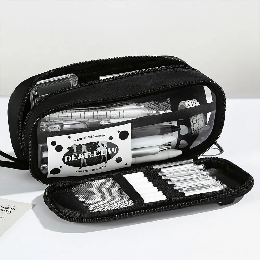 Minimalist Large Capacity Pencil Case Multi-Layer Pouch