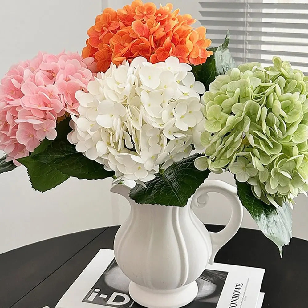 Large 3D Silk Hydrangea Artificial Flowers – Lifelike Fake Blooms