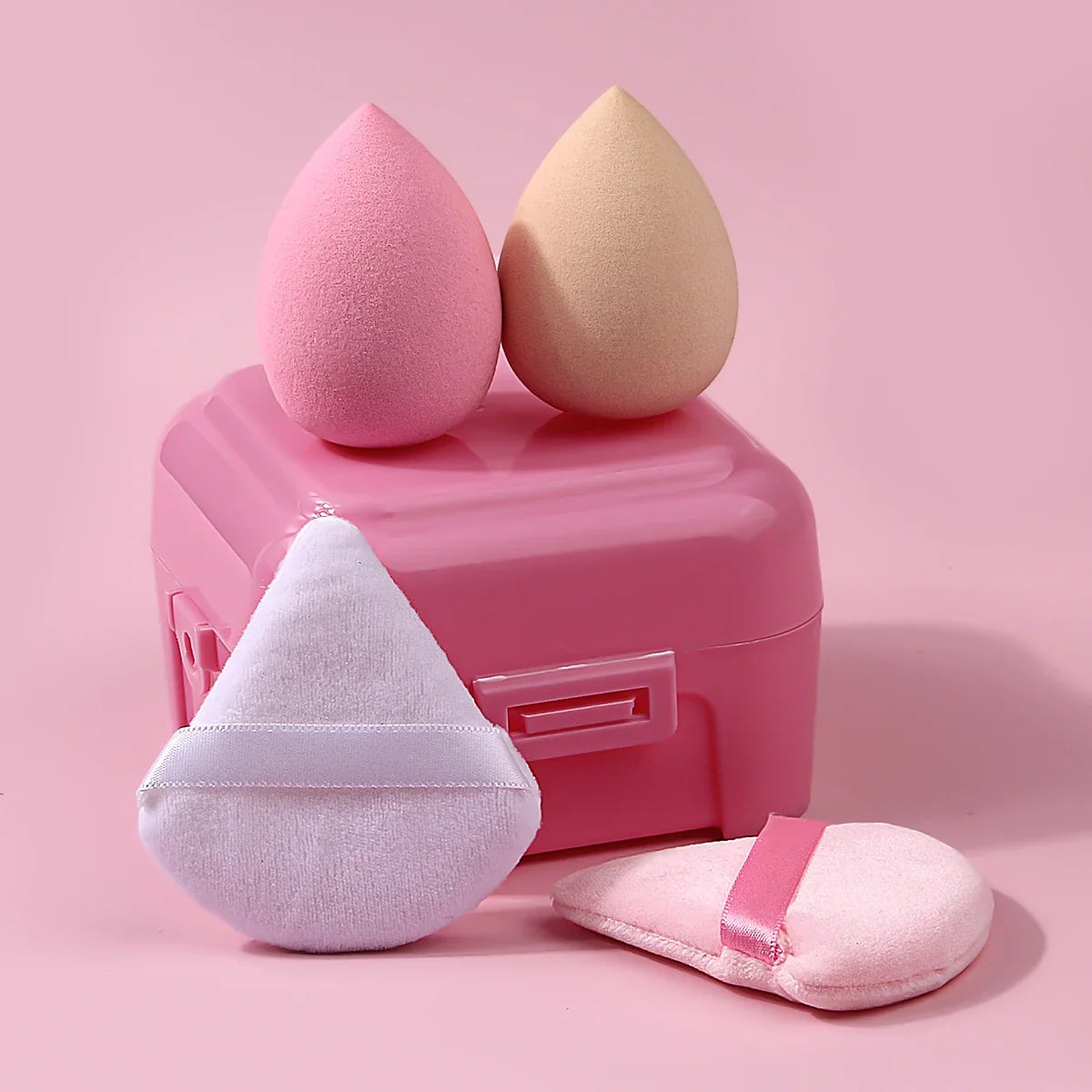 4-Piece Makeup Sponge Set – Foundation & Powder Puffs | Nixie