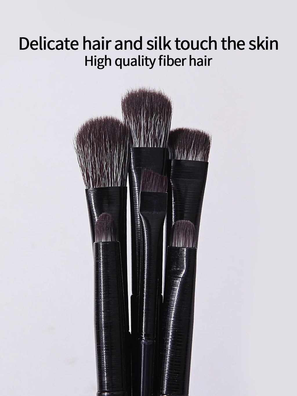 6-Piece Eye Makeup Brush Set – Eyeshadow, Liner & Brow