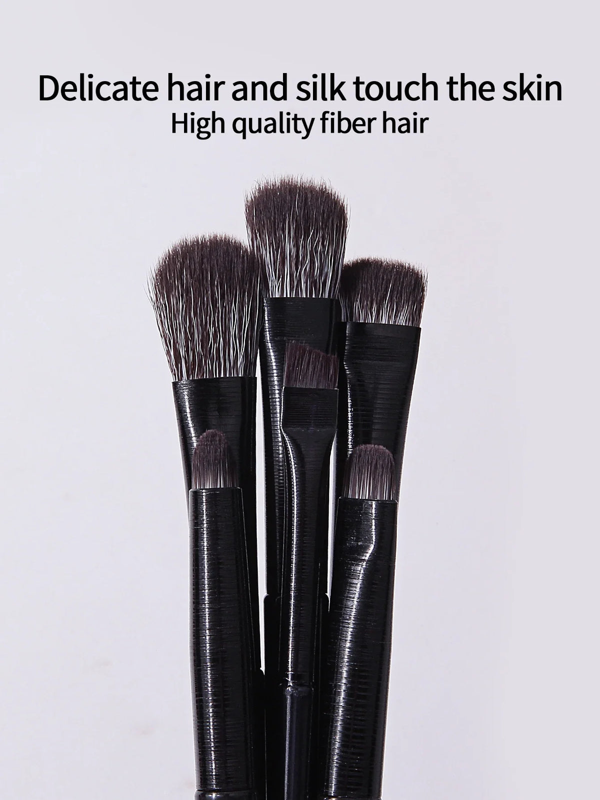 6-Piece Eye Makeup Brush Set – Eyeshadow, Liner & Brow