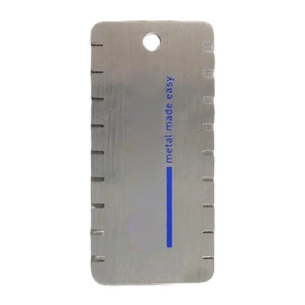 Stainless Steel Thickness Gauge 14–28 Plate Double-Sided Caliper