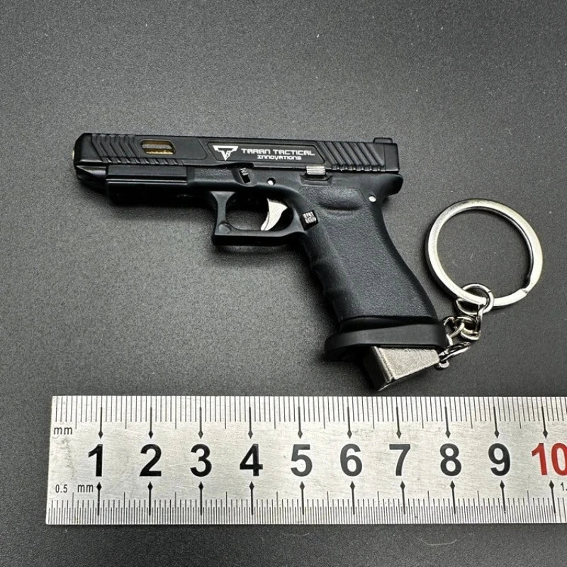 1:3 Scale Alloy G34 Pistol Replica Mini Keychain Collectible