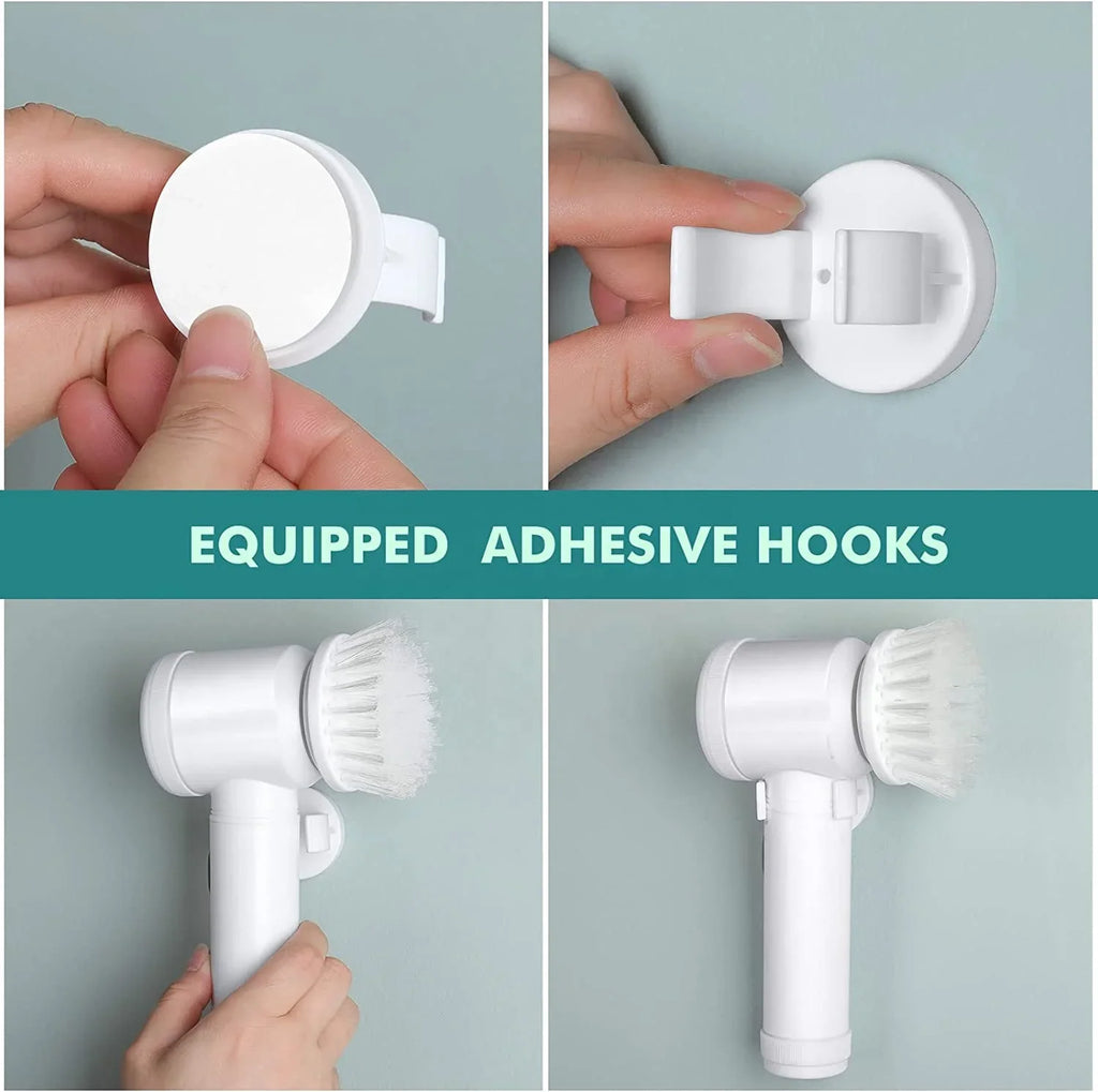 Portable Electric Spin Scrubber – Wireless Rotary Cleaning Brush
