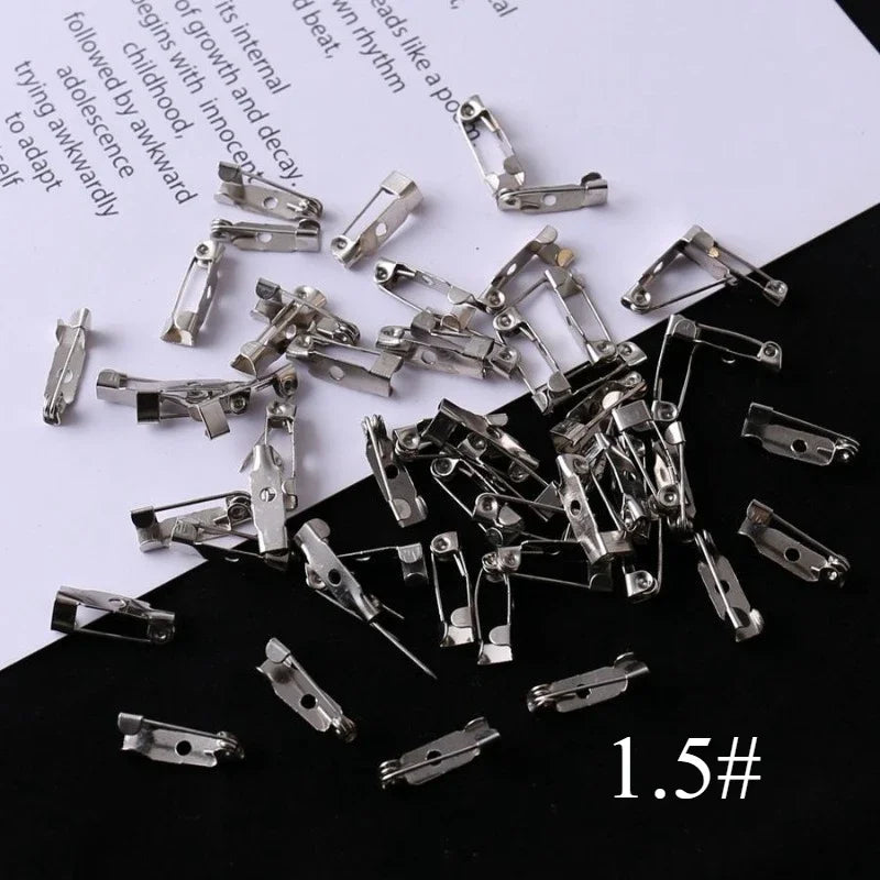 100pcs Stainless Steel Safety Pin Brooches – Jewelry Making Set