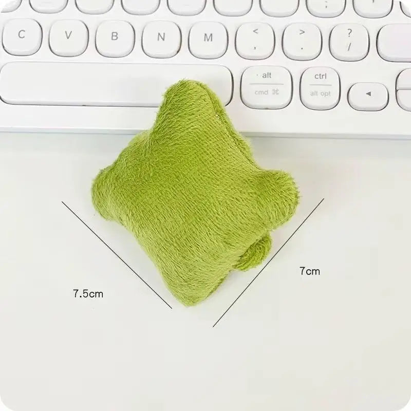 Soft Plush Wrist Support Cushion with Elastic Strap for Typing