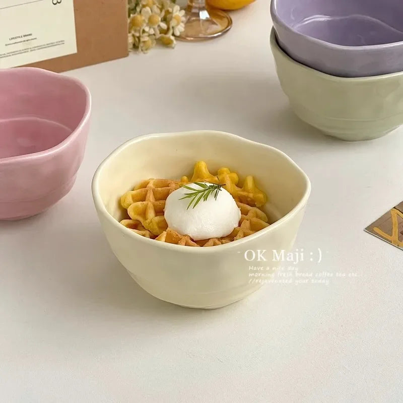 Cute Ceramic Bowl – Nordic Rice, Salad & Breakfast Bowl