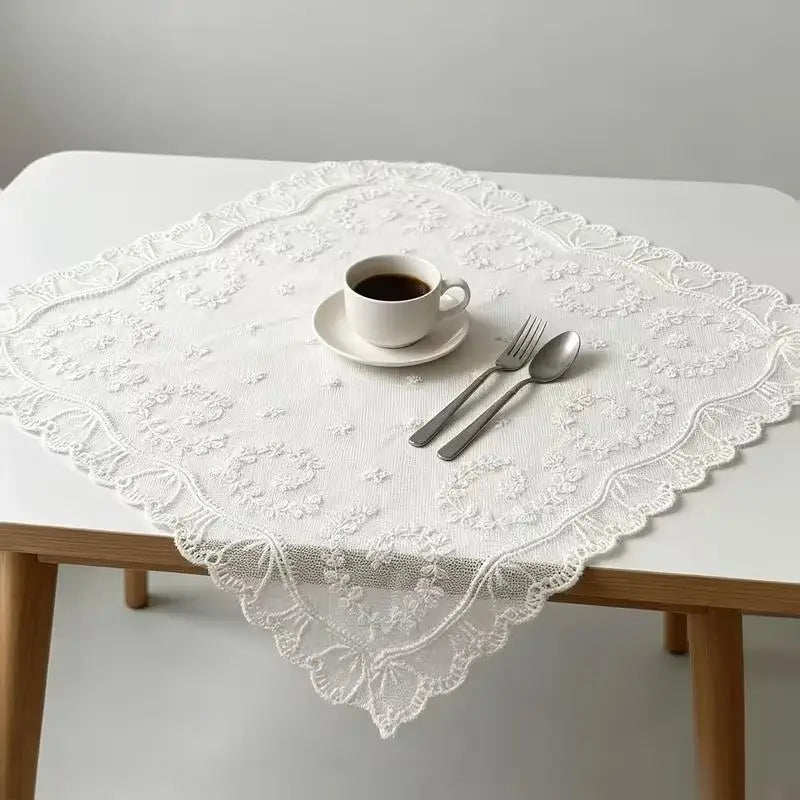 Cotton Lace Trim 15cm – Cream Floral Embroidery Sewing Lace