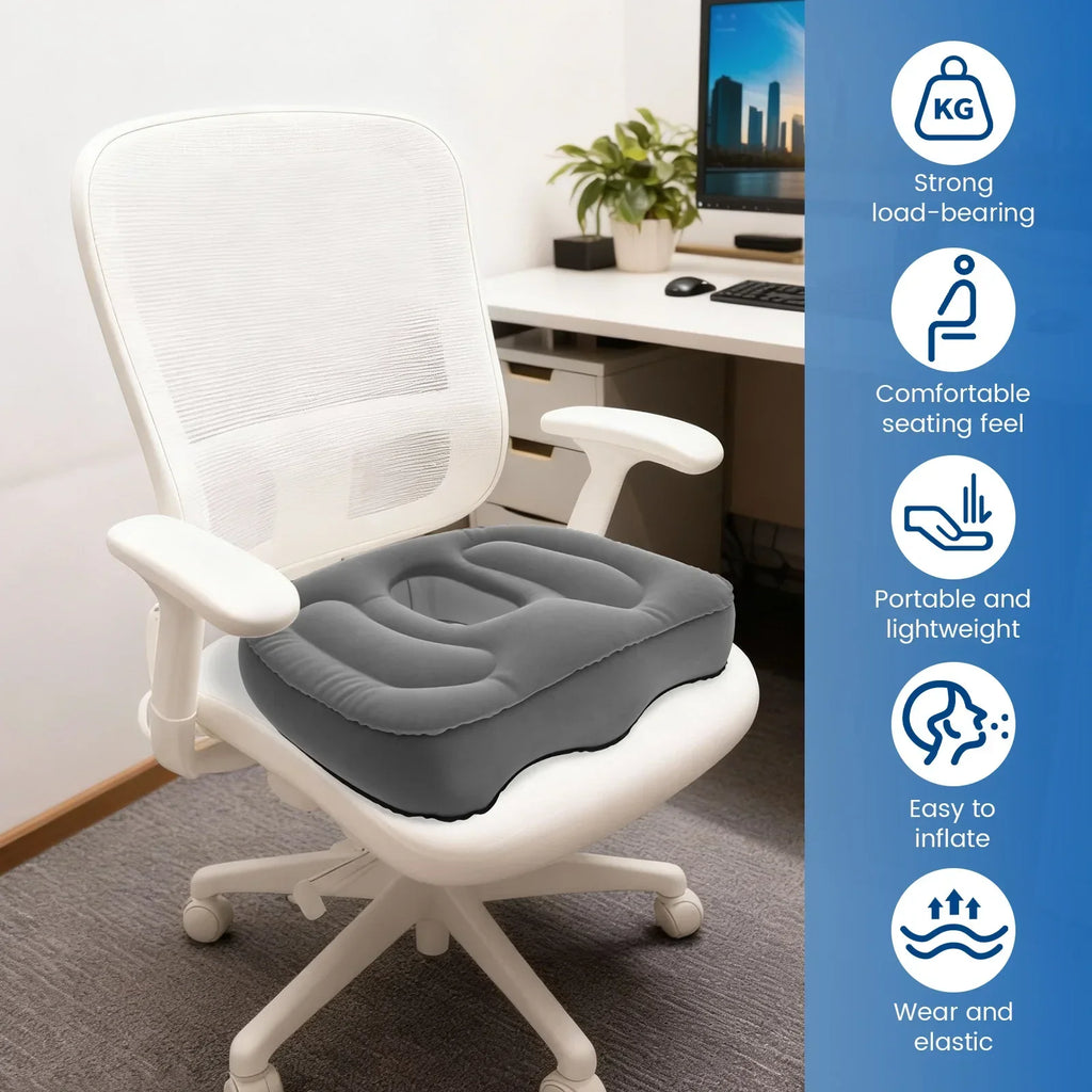 Inflatable Seat Cushion – Portable Ergonomic Support Cushion