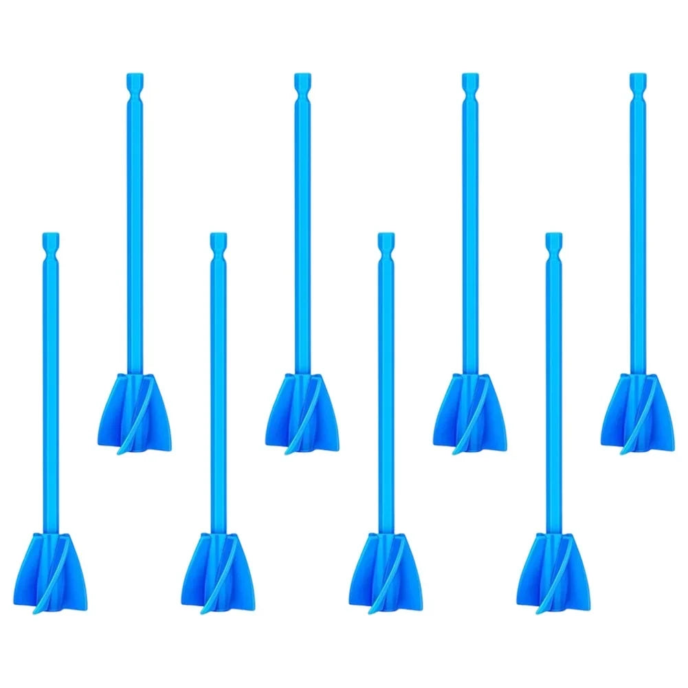 DAZZLEEX 8-Piece Epoxy Resin Mixer Drill Bits | Paint Mixing Rod