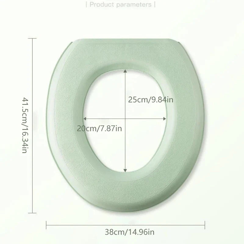 Waterproof Soft Foam Toilet Seat Cover Cushion – Washable O-Shape