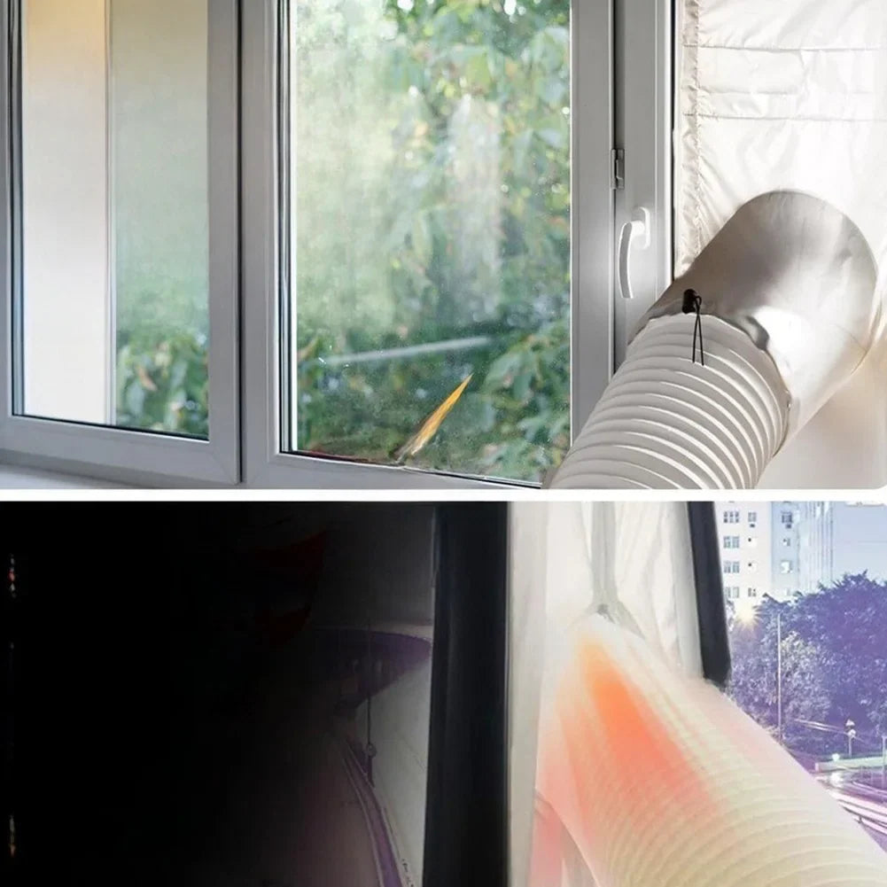 Portable AC Window Sealing Cloth – Oxford Vent Seal Kit