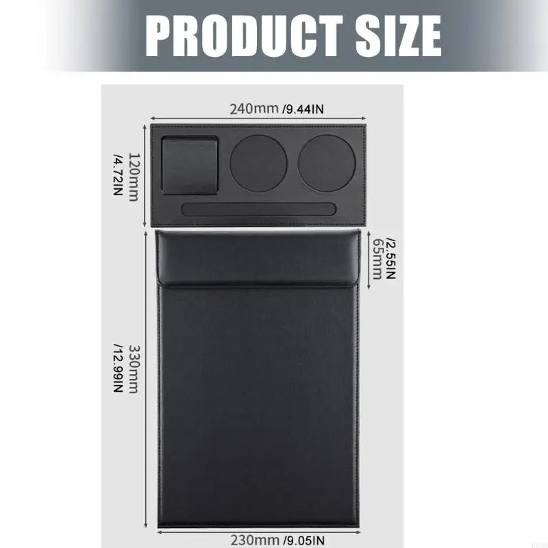 PU Leather Clipboard Folder with Pen Slot | Office Meeting Board
