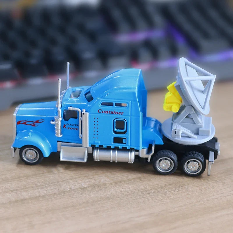 DOW6 Doppler Radar Storm Chaser Truck Toy – 15cm Friction Model