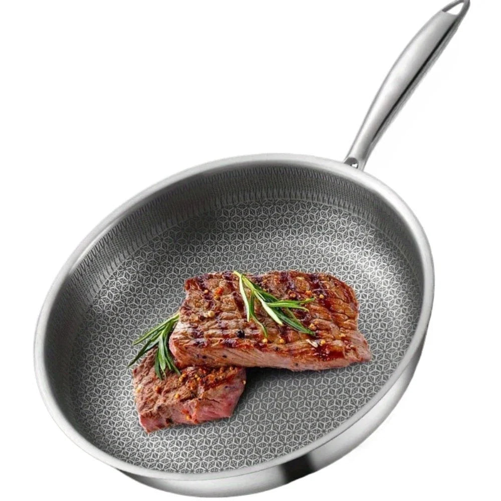 Honeycomb Non-Stick Stainless Steel Frying Pan 26cm | FEB.WIND