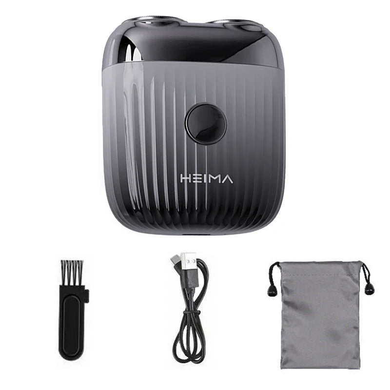 Rechargeable Electric Shaver – Portable Zinc Alloy Beard Razor