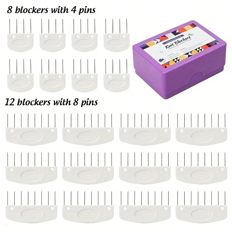 Knit Blockers Blocking Pins & Needles Set – Knitting & Crochet