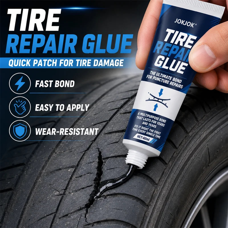 JOKJOK Tire Repair Glue – Strong Rubber Adhesive Sealant