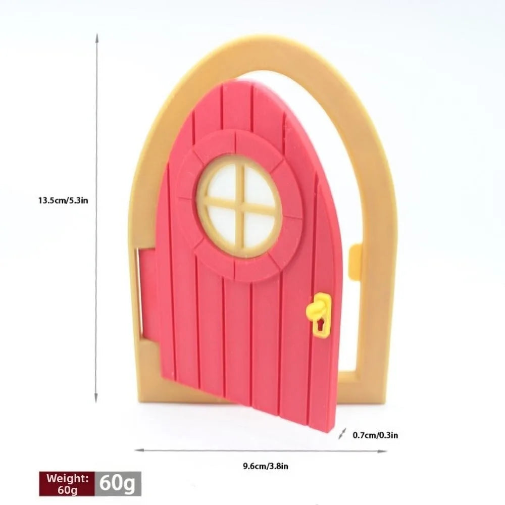 Fairy Cottage Door – Miniature Wood & Plastic Elf Fairy Door