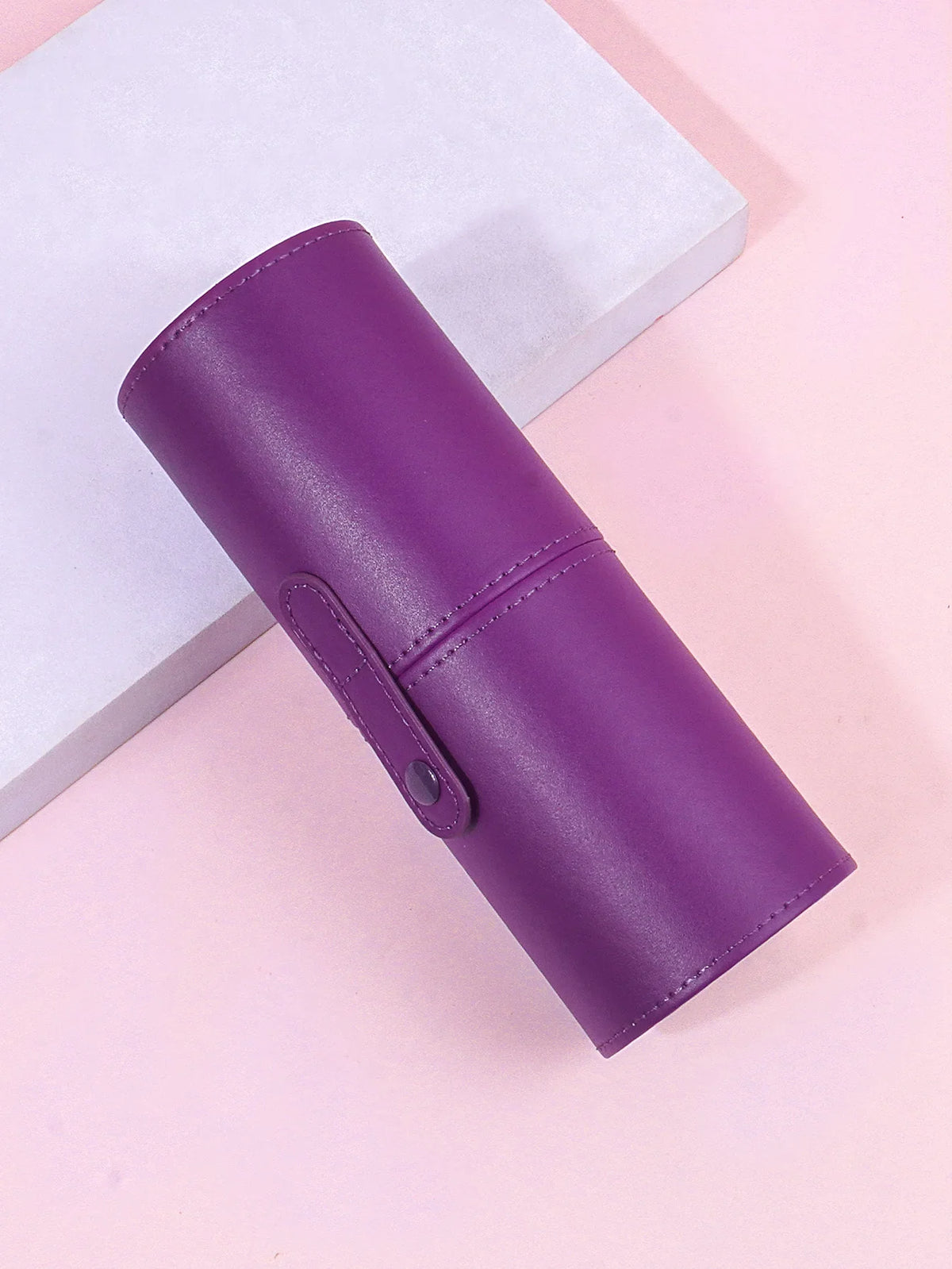 Portable Dustproof Makeup Brush Holder with Lid – Multi-Color