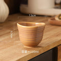 Japanese Rough Pottery Ceramic Cup – Retro Kung Fu Tea Mug 110ml