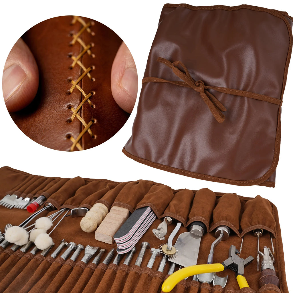 Leather Tool Storage Bag – Anti-Slip Organizer Pouch