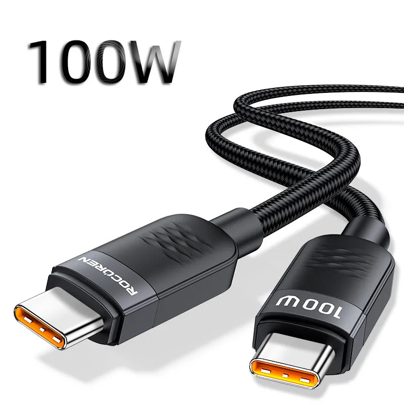 Rocoren 240W USB-C Cable PD3.1 Fast Charging – iPhone & MacBook