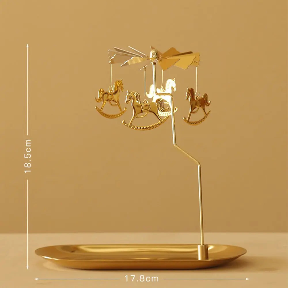 Metal Rotating Candle Holder – Wedding & Party Décor Centerpiece