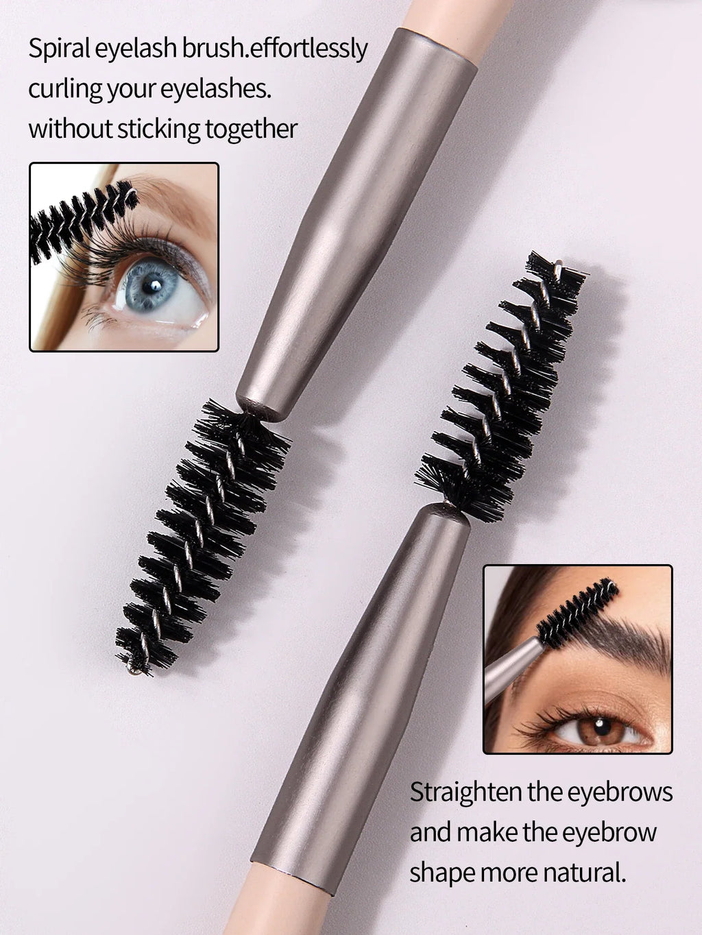 2-Piece Eyelash Brush Set – Mascara Wands & Lash Comb