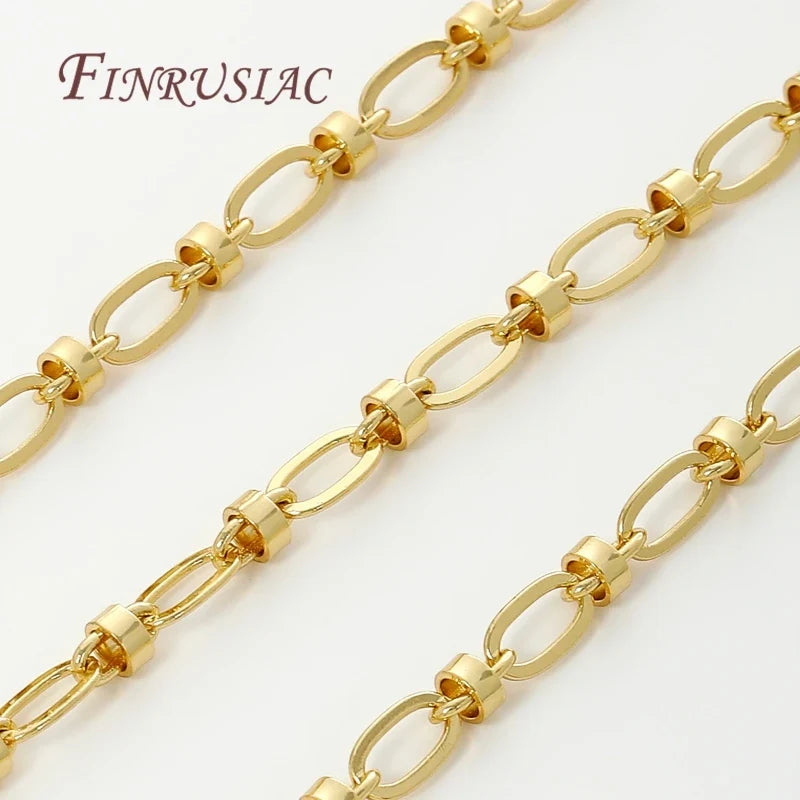 18K Gold Plated Brass Chain – DIY Necklace Jewelry Making