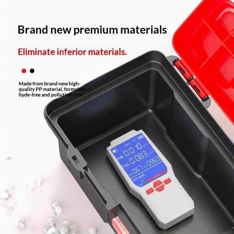 13-Inch Portable Tool Storage Box with Handle – ABS Plastic