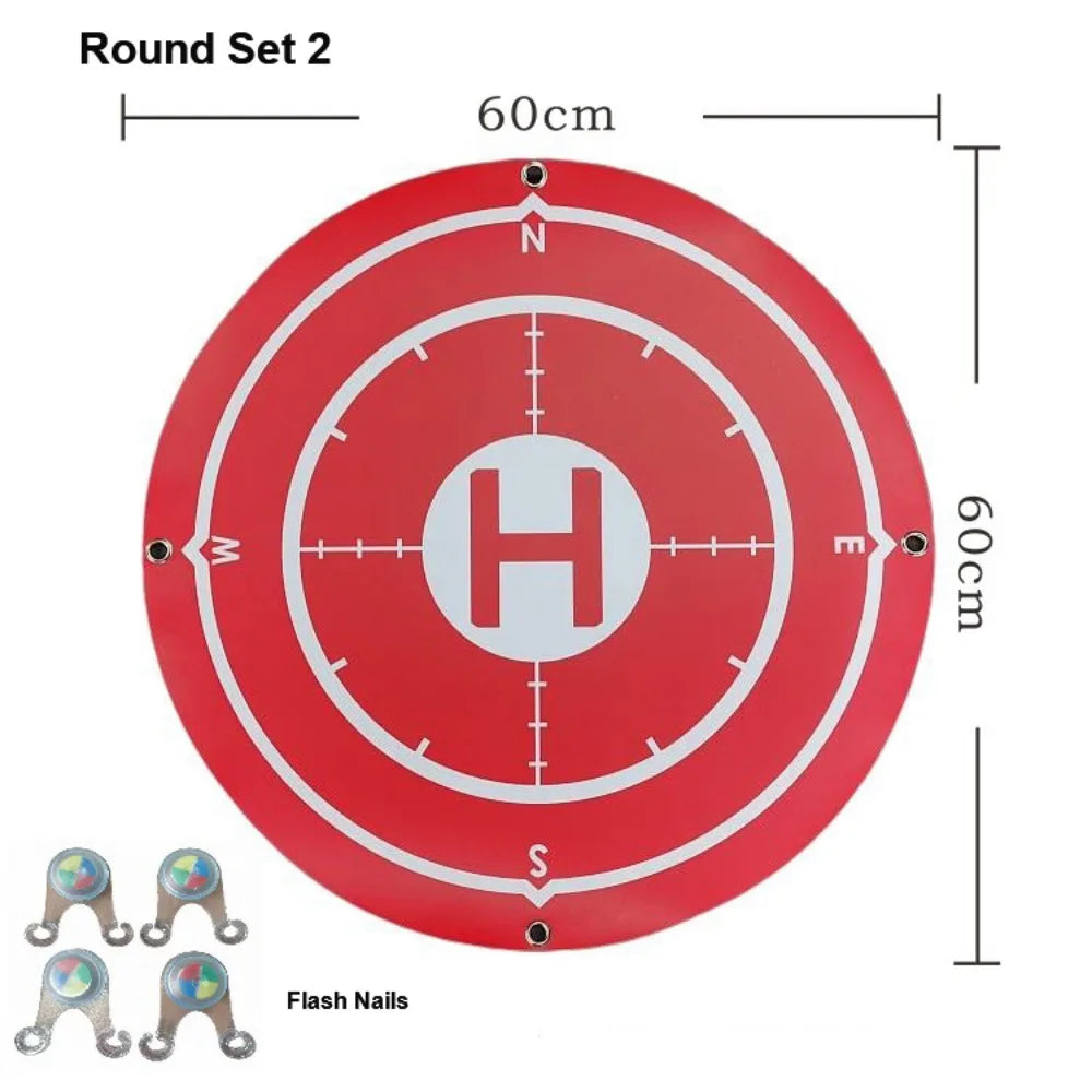 Foldable Drone Landing Pad 60cm – Waterproof with Ground Nails