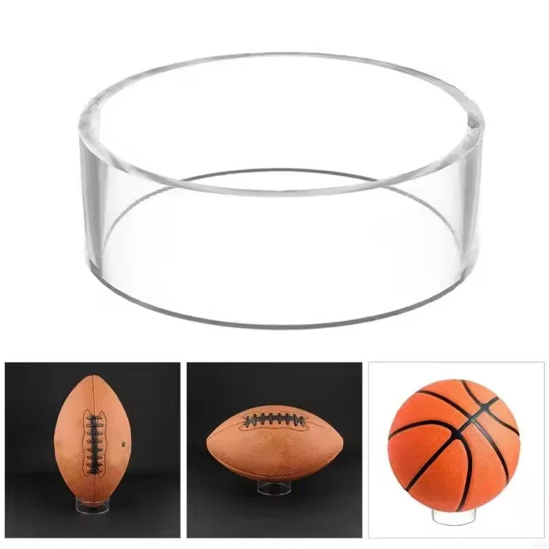 Clear Acrylic Ball Display Stand for Soccer Basketball Rugby