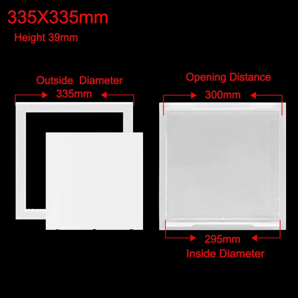 White ABS Hinged Access Panel – Inspection Hatch for Wall & Ceiling